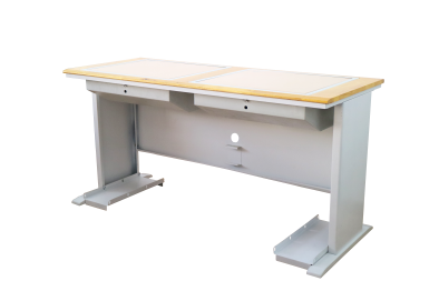 翻轉(zhuǎn)學(xué)生電腦桌椅（塑鋼結(jié)合）