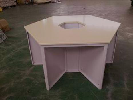 平面六邊桌（鋼木結(jié)構(gòu)）